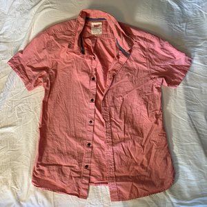 LEVI STRAUSS & CO Button Up Polo (Salmon) | Men Sz M